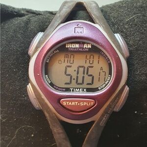 10/$20 Timex Ironman Triathlon  Purple/Grey Digital Alarm Chrono Women's Watch